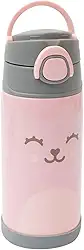 Buba, Garrafa Termica Parede Dupla Gumy, 400 ML, Rosa
