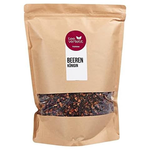 teeverliebt - Loser Früchtetee Beerenkönigin 1000 g I Früchtetee lose I leckere Komposition der Tee-Mischung Cover