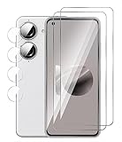 GIOPUEY Vetro Temperato Compatibile con ASUS Zenfone 10, 2 Pezzi Pellicola Prottetiva e 2 Pezzi Pellicola Fotocamera, HD, Resistente ai Graffi, Senza Bolle (Transparent)