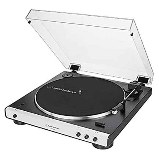 Audio-Technica LP60XBTWH Vollautomatischer Stereo-Plattenspieler mit Riemenantrieb Weiß