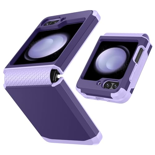 DUEDUE Design for Samsung Galaxy Z Flip 5 Case with Hinge Protection, Heavy Duty Shockproof Anti Scratch Cover Full Body Protective Phone Case for Samsung Z Flip 5 6.7
