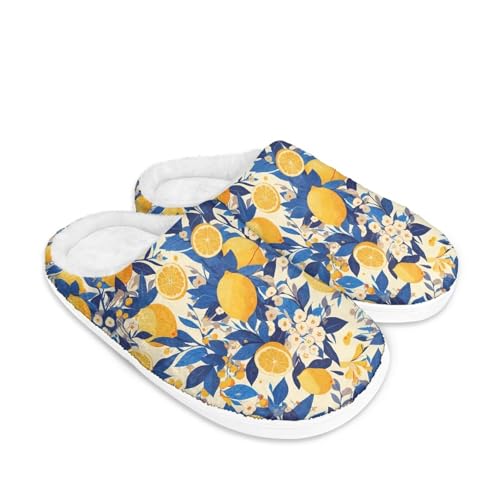 Winter Warm Slippers Fuzzy Home Slippers Plush Lined Indoor Shoes Unisex Slip On House Shoes for Bedroom Wear2