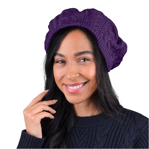 Image of Nollia Soft Knit Solid Color Beanie, Chic, and Lightweight Crochet Knitted Style Beanie Hat for Women, One Size Slouchy Hat