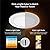 Meconard 6 Pack 4 Inch 5CCT LED Recessed Lighting with Night Light, 2700K/3000K/3500K/4000K/5000K Selectable Ultra-Thin LED Recessed Ceiling Lights, 9W=75W, 750LM, Dimmable Canless Wafer Downlight