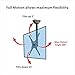 Loctek Adjustable Tilting Wall Ceiling TV Mount Fits Most 26-55