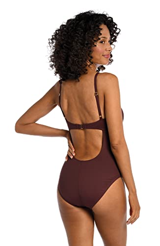 La Blanca Women's Island Goddess Twist Keyhole One Piece Swimsuit2