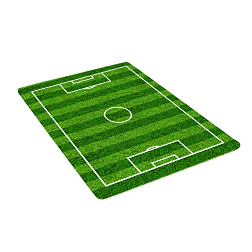 Garneck Felpudo de fútbol Campo del Campo de Juego Alfombra de Piso Alfombra de baño Alfombra de Entrada Antideslizante Alfombra de Piso para Cuarto de baño Exterior
