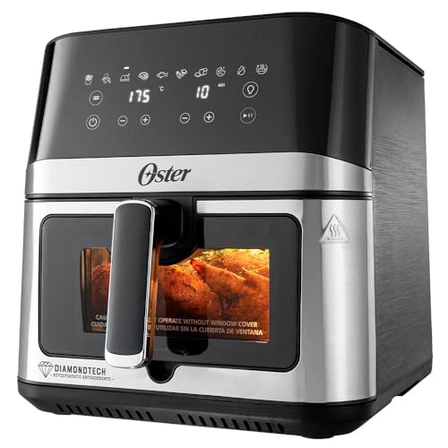 Fritadeira Inox DiamondTech Oster 7,5L com Visor Transparente – 220V