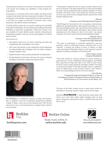 Counterpoint in Jazz Arranging Learn Melodic Development and Interactive Lines | Jazz Composition and Arrangement Techniques | Includes Online Audio with Live Ensemble - Image 2