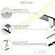 SSC-LUXon LINA Spiegelleuchte Bad 50cm LED warmweiß 230V – Badezimmer Lampe Spiegellampe silber glänzend 3-in-1 Spiegelbeleuchtung Möbelleuchte Spiegelschrank