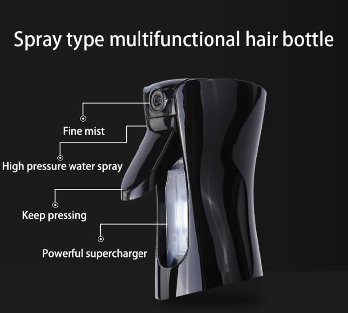 Botella de spray para agua para cabello con niebla fina miniatura 3