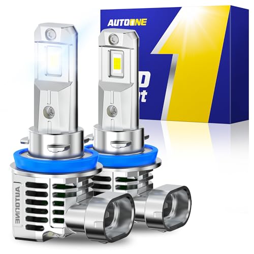 Image of AUTOONE 2026 Upgraded H11 H8 H9 Headlight Bulbs, 1400% Bright 70000 Lumens