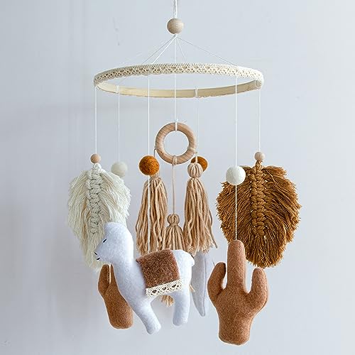Image of Baby Crib Mobiles, Newborn Baby Mobile for Baby Girls, Woodland Jungle Animals Wild Zoo Nursery Decor, Baby Shower Gift Nursery Mobile