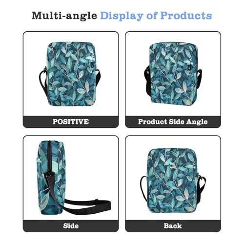 Leaves crossbody messenger bag Shoulder Bag Cross Body Purses Adjustable Strap for Travel Casual4