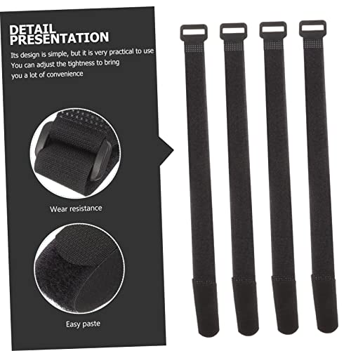 Angoily 36 piezas de correas reutilizables para gestión de cables debajo del escritorio con hebillas miniatura 7