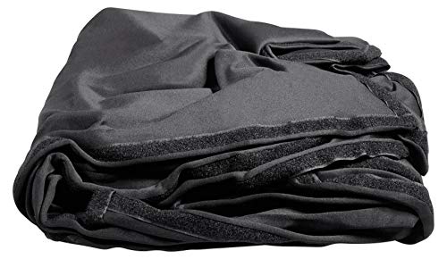 Rockville RSCFAB Black Scrim 4 Pack for DJ Facade, Fire-Retardant, Easy Clean Stretch Fabric, 3M Velcro, for Professional DJs and Event Performers by Rockville - Used condition - US$30.12