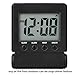 FAMICOZY Compact Digital Travel Alarm Clock with High/Low Volume Options,Simple to Set,Easy to Read,Bold Digits,Snooze Backlight,Quality Construction,2 AAA Battery Operated,Black