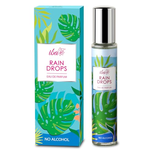 Image of Iba Eau De Parfum - Rain Drops, 15 ml, Perfume Spray | Long Lasting Aqua Fragrance for Women | Skin Friendly Fresh Perfume for Everyday Fragrance | Alcohol-Free | Halal Certified & Vegan