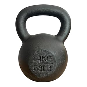 Chase Fitness Cast Iron Kettlebell for Strength and Cardio Home Gym Training 6kg – 24kg (24KG)