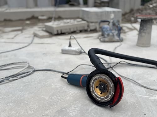 Image of Expert Surface Grinding Dust Shroud for Angle Grinder, Universal 4.5 /5-Inch + Diamond grinding cup wheel Dt1701-125D