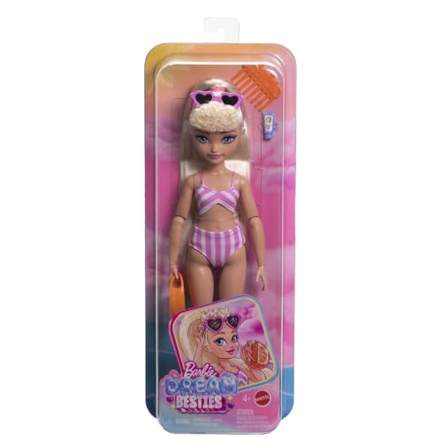 Muñeca Barbie Dream Besties Malibu Beach para niñas 4+ miniatura 6