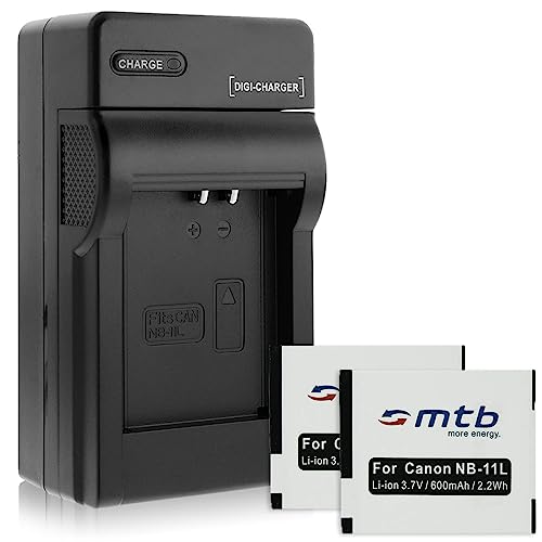 2 Baterìas + Cargador (Coche/Corriente) para Canon NB 11L / Ixus 125 HS, 265 HS, Powershot A2500... Ver Lista