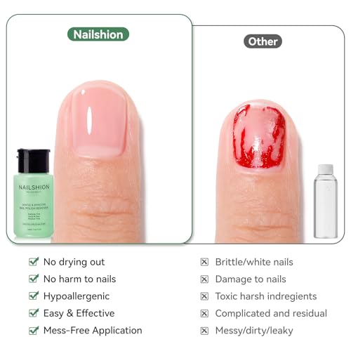 Image of Aloe Vera Nail Polish Remover, Non-Acetone, Push-Down Pump | 5-10s Remove All Air-Dry Nail Polishes, Rich in VE Non-Drying, Clean Nail Polish Home DIY Nail Art Essentials, 5.46 fl. oz