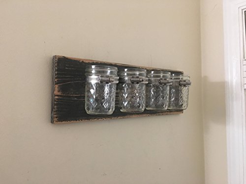 Rustic Mason Jar Wall Organizer for Stylish Bathroom and Office Storage Solutions - Image 7