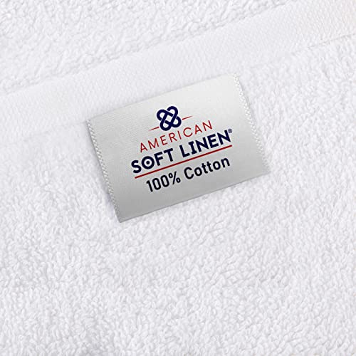 American Soft Linen Oversized 40X80, Jumbo Large Bath Towels For Bathroom, 100% Ringspun Cotton Bath Sheet For Adults, Towels, White #TOP5
