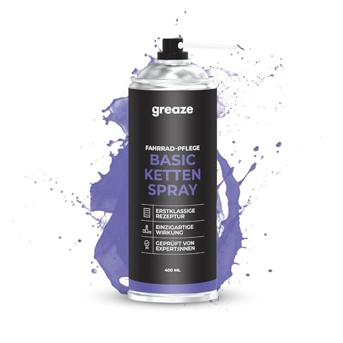 URBAN ZWEIRAD - Premium Kettenöl-Spray - Kettenspray Dryfluid - Fahrradketten Öl Kettenfett Langzeit-Schmierung für Schaltwerk und Kette - Kettenöl Fahrrad MTB & Rennrad (400ml Kettenspray)