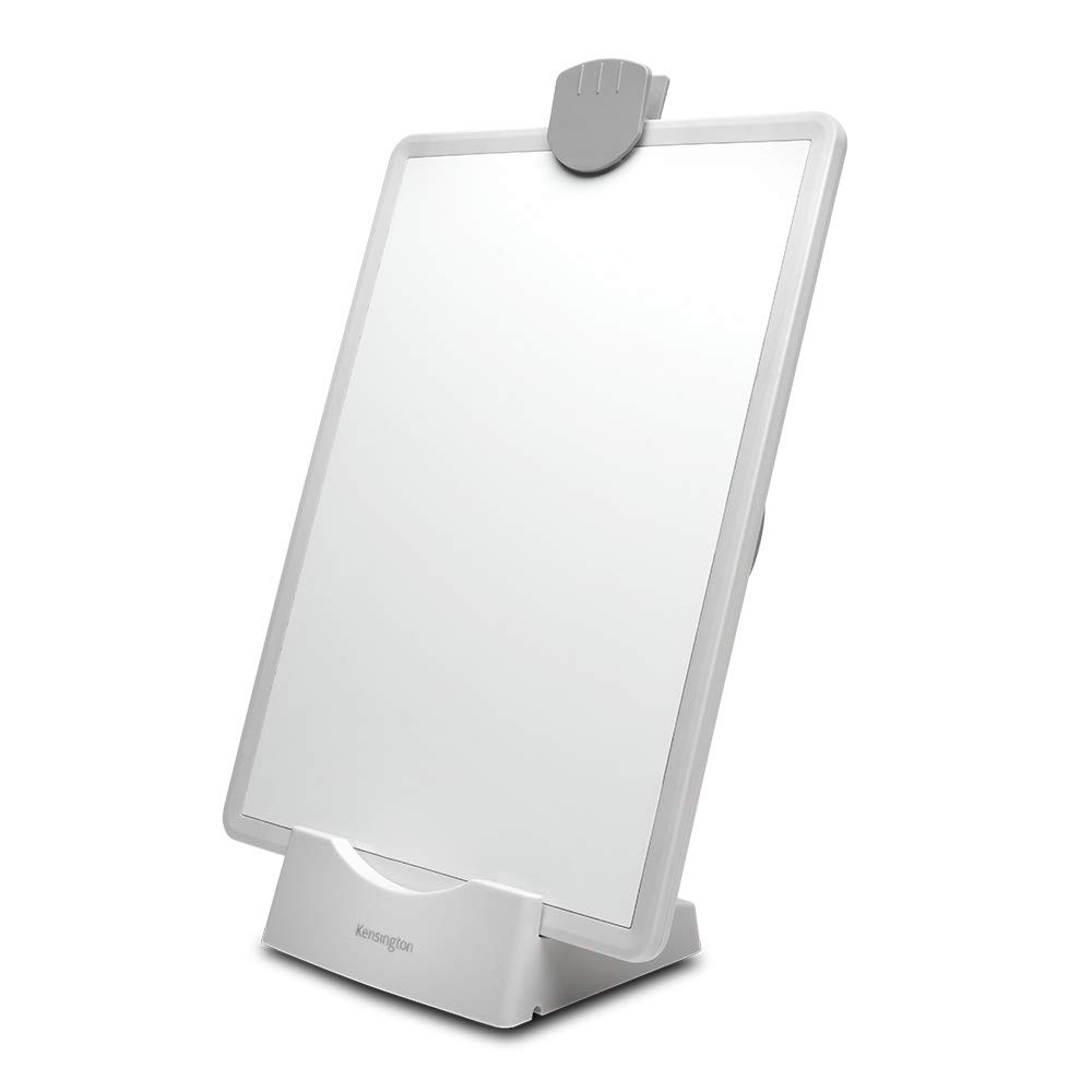 Kensington Copyholder with whiteboard - Ergonomic OfficeAssist document holder with pen holder and phone holder (K55910EU)