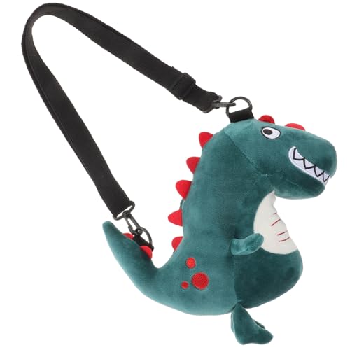 Cute Cartoon Dinosaur Coin Purse Mini Wallet for Boys and Girls Plush Change Holder Zipper for Children