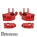 RCAWD Portal Steering Knuckle Caps UTB for 1-10 Axial SCX10III Crawler and Capra 1.9 Unlimited Trail Buggy for Currie F9 Front Portal Axle Housing Upgrades, Aluminum Parts #AXI232006 Red