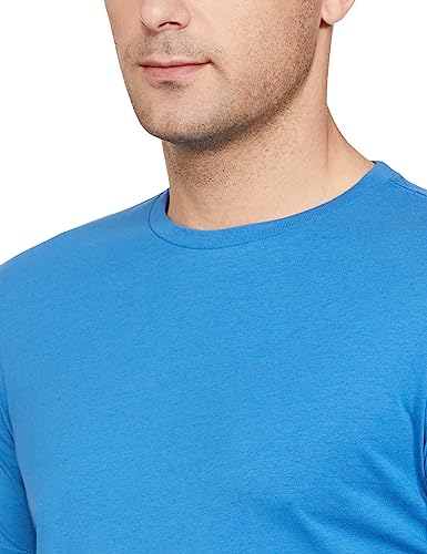 Image of Amazon Brand - Symbol Men's Solid Cotton T Shirt | Round Neck | Half Sleeve | Plain-Regular Fit (Available in Plus Sizes)