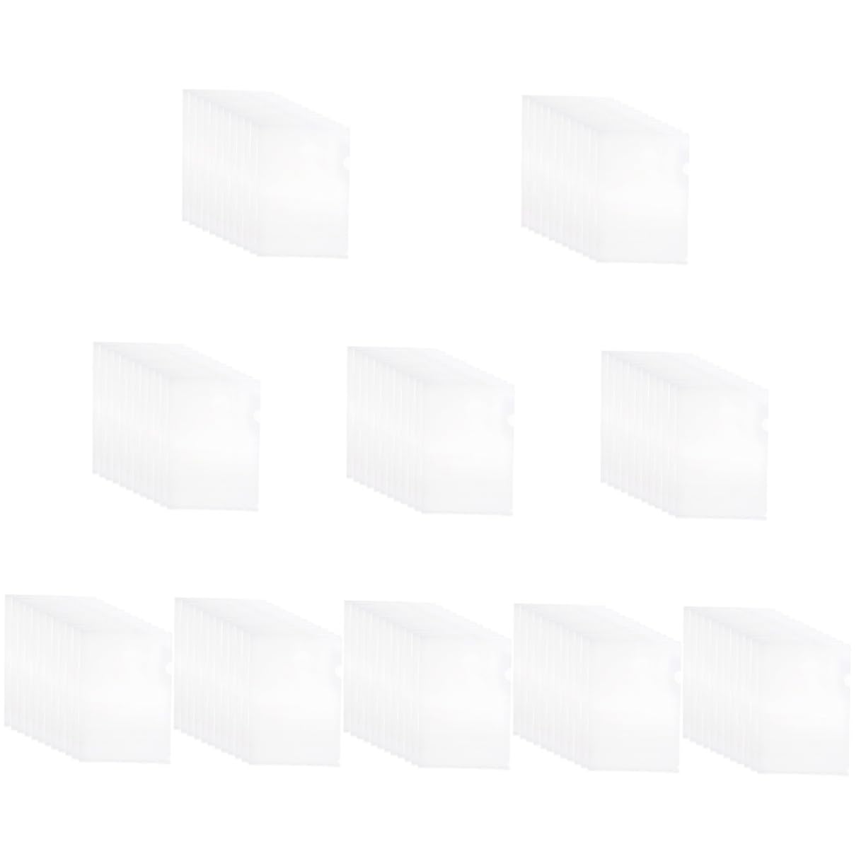 EXCEART 120 Stk Transparente Dokumentenmappe Sicheren Ordner Kopieren Umschläge Sobres Para Cartas Weiße Blankokarten Mit Chip Aktenordner Ein Größenordner Papierordner Umschlag Tasche A4