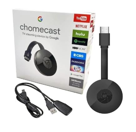 Chromecast Wireless Display Dongle Receiver, Miracast & AirPlay HDMI USB Adapter