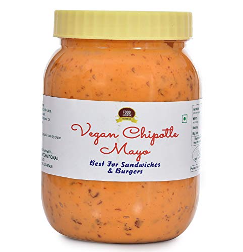 Food Essential Vegan Chipotle Mayo [Dairy-Free Mayonnaise No Palm Oil ] 1 kg.