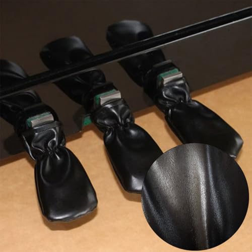 Piano Pedal Cover, Klavier Pedal Cover Fuß Pad, Piano Pedal Schutzhülle, Klavier Zubehör, Klavier Pedal Schutzhülle Fall Musikinstrumente Zubehör, 3 Stücke, Schwarz