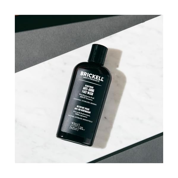 Brickell Men's Neu Definiertes Anti-Aging-Gesichtswaschmittel für Männer, Natürlich und Bio, Schäumendes Gel-Gesichtswaschmittel zur Reduzierung von Zeichen der Hautalterung (Parfümiert, 118 ml) – Bild 3