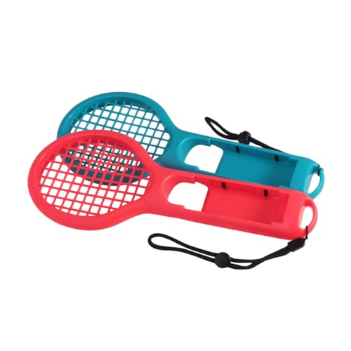 GOOHOCHY 2Pcs Gaming Tennis Racquet Handgrip for Sports Game Accessories Compatible for Controller Easy to Install Durable Design for Fun Gameplay
