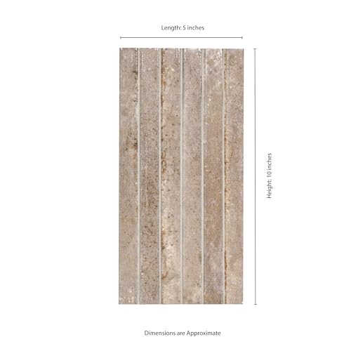 Marino Silken Fog 5 in. x 10 in. Glossy Porcelain Fluted Wall Tile for Bathroom, Kitchen Backsplash, Accent and Shower Walls by Ackland - Image 3