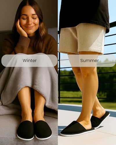 Image of Travelkhushi Soft Bedroom Slippers for Men & Women | Cozy Anti-Skid Indoor Home Footwear | Warm Winter Cushioned Sole | Unisex Gift Slippers