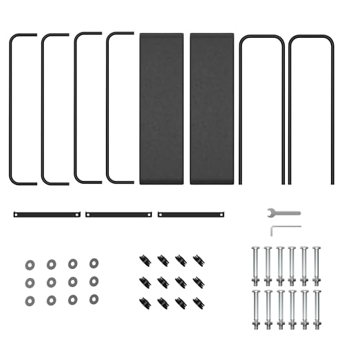 8FT Firewood Rack Outdoor, Firewood Rack Indoor with Fabric Mesh, Heavy Duty Fire Wood Racks Holds Up to 4000LBS, Metal Wood Pile Storage Organizer for Storing Logs of Various Size, Black