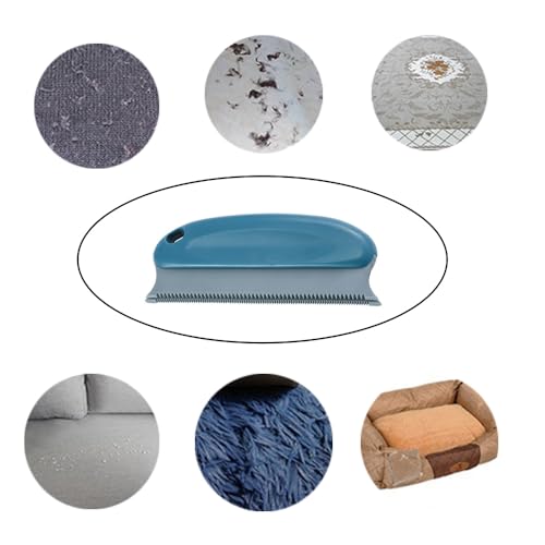 Image of 2 Pack Pet Hair Remover Fuzz Lint Removal Tool Loose Fur Scraper Brush Grooming Comb Cleaner for Cat Dog Rabbit Kitten Sofa Bed Carpet Rake Rug Fabric Couch Furniture Car Interiors