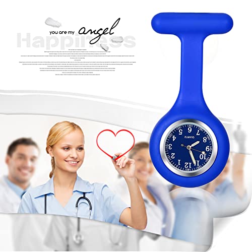 Image of Aroncent Nurse Fob Watch Collection: Medical Professional Lapel Pin-On Pocket Watches with Second Hand - Various Styles and Colors for Healthcare Workers