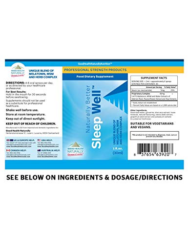 Good Health Naturally Sleep Well (Buen Descanso)