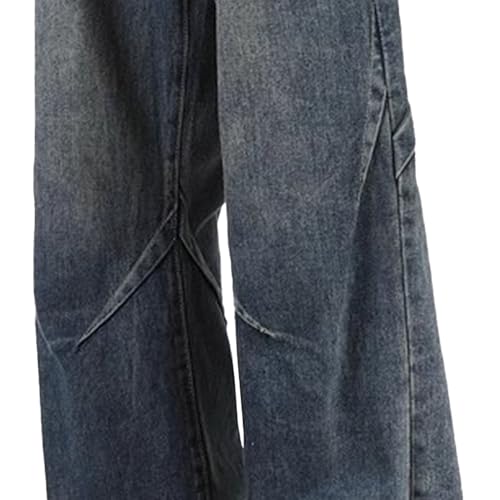 Wide Leg Jeans Men Men's Jeans Relaxed Fit Hip Hop Vintage Streetwear Loose Fit Y2k Classic Denim Pants2