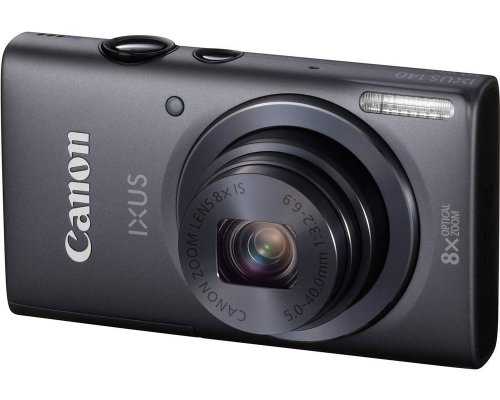 Image of Canon IXUS 140 16MP Point-and-Shoot Digital Camera (Silver) with SD Card, Camera Case