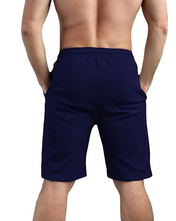 Image of boffi ... Bee-Fits Men's 100% Cotton Shorts Two Pocket with Zipper Pocket Sporty Shorts