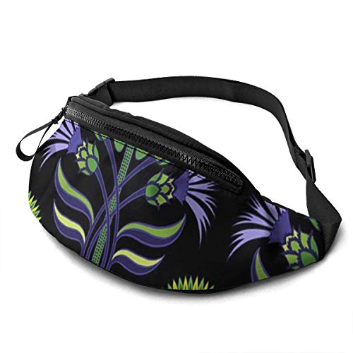 XCNGG Bolso de Cintura Corriente Bolso de Cintura de Ocio Bolso de Cintura Bolso de Cintura de Moda Psychedelic Sunflower Fanny Packs for Women and Men Waist Bag Adjustable Belt for Outdoors Workout,